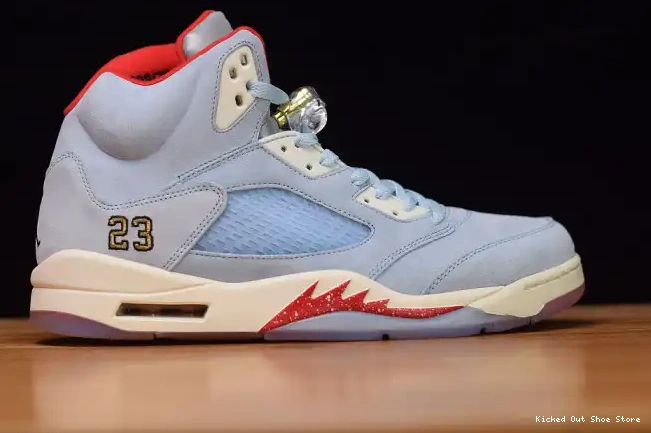 Kicked Out Shoe Store Air 5 CI1899-400 JSP Ice Jordan x Blue Trophy Room 0509